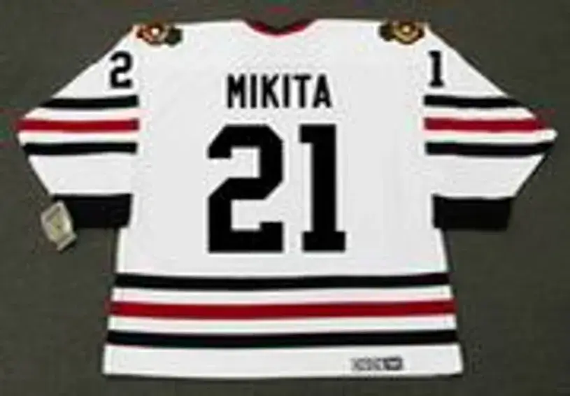 STAN MIKITA Chicago Blackhawks 1967 CCM Vintage Throwback NHL Hockey Jersey 