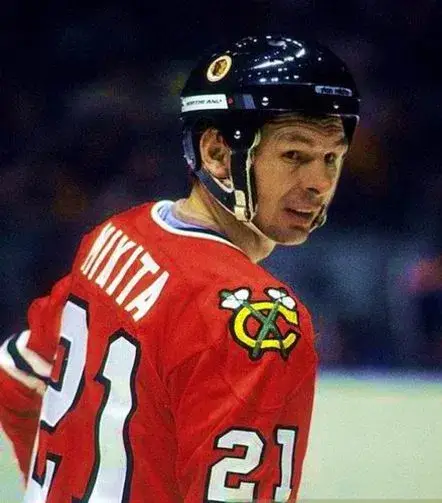 STAN MIKITA Chicago Blackhawks 1975 CCM Throwback Away NHL Hockey Jersey 
