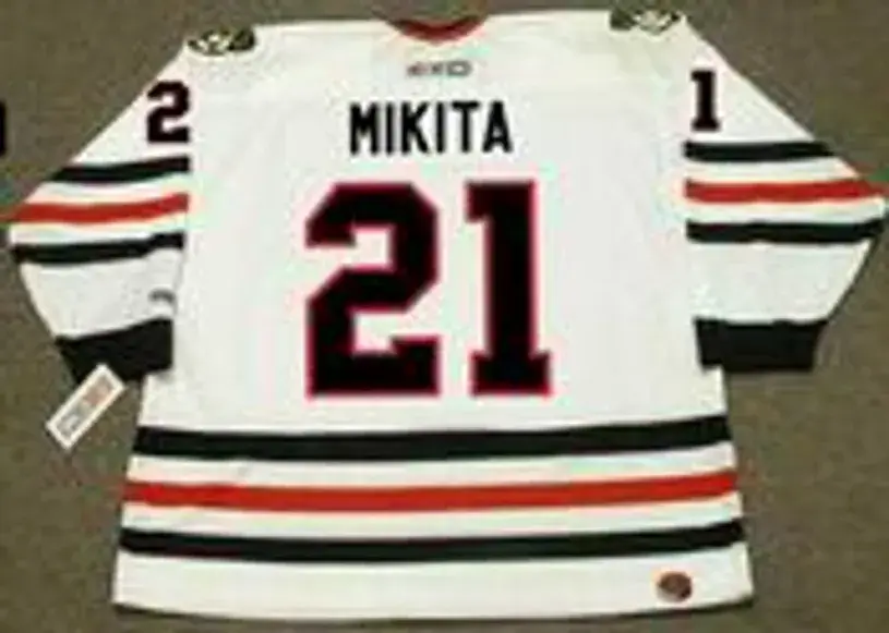STAN MIKITA Chicago Blackhawks 1975 CCM Throwback Home NHL Hockey Jersey 