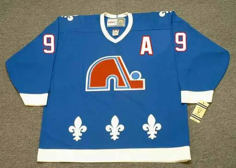 MIKE RICCI Quebec Nordiques 1994 Away CCM Throwback NHL Hockey Jersey