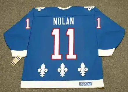 OWEN NOLAN Quebec Nordiques 1994 Away CCM Throwback NHL Hockey Jersey 