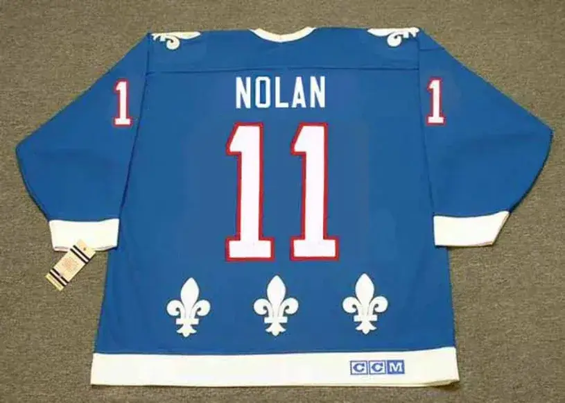 OWEN NOLAN Quebec Nordiques 1994 Away CCM Throwback NHL Hockey Jersey 