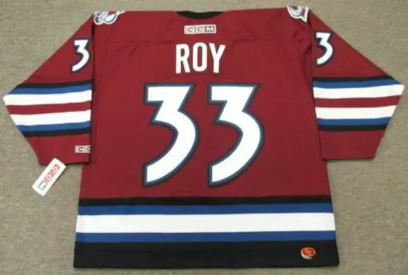 PATRICK ROY Colorado Avalanche 2002 CCM Throwback Alternate NHL Hockey Jersey 