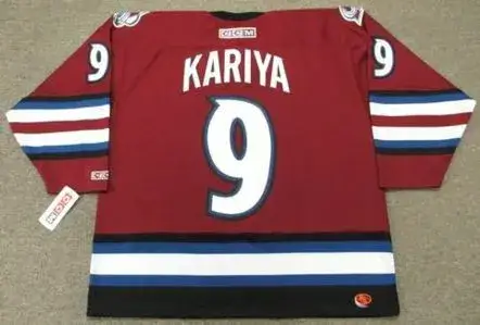 PAUL KARIYA Colorado Avalanche 2003 Alternate CCM Throwback NHL Hockey Jersey 