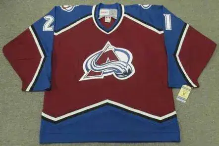 PETER FORSBERG Colorado Avalanche 1996 Away CCM Vintage Throwback NHL Hockey Jersey