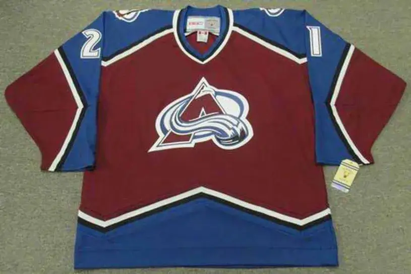 PETER FORSBERG Colorado Avalanche 1996 Away CCM Vintage Throwback NHL Hockey Jersey