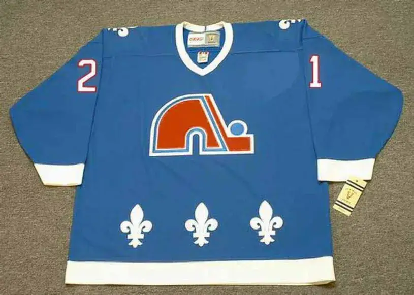 PETER FORSBERG Quebec Nordiques 1994 Away CCM Throwback NHL Hockey Jersey
