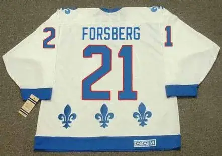 PETER FORSBERG Quebec Nordiques 1994 Home CCM Throwback NHL Hockey Jersey 