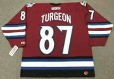 PIERRE TURGEON Colorado Avalanche 2005 CCM Throwback Alternate NHL Hockey Jersey 