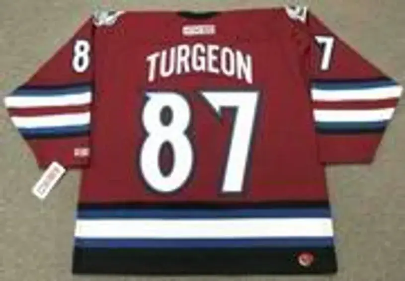 PIERRE TURGEON Colorado Avalanche 2005 CCM Throwback Alternate NHL Hockey Jersey 
