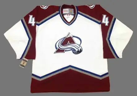 ROB BLAKE Colorado Avalanche 2001 CCM Vintage Throwback Home NHL Hockey Jersey