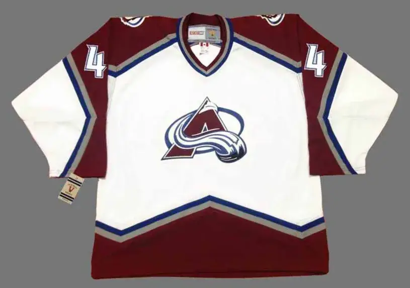 ROB BLAKE Colorado Avalanche 2001 CCM Vintage Throwback Home NHL Hockey Jersey