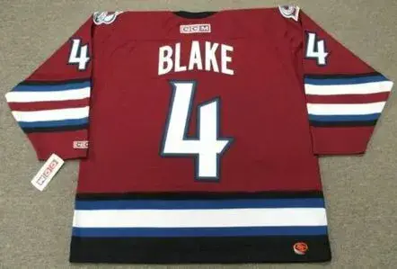 ROB BLAKE Colorado Avalanche 2002 CCM Throwback Alternate NHL Hockey Jersey 