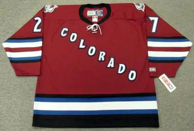 SCOTT PARKER Colorado Avalanche 2002 CCM Throwback Alternate NHL Hockey Jersey