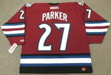 SCOTT PARKER Colorado Avalanche 2002 CCM Throwback Alternate NHL Hockey Jersey 