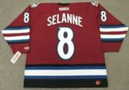 TEEMU SELANNE Colorado Avalanche 2003 CCM Throwback Alternate NHL Hockey Jersey 