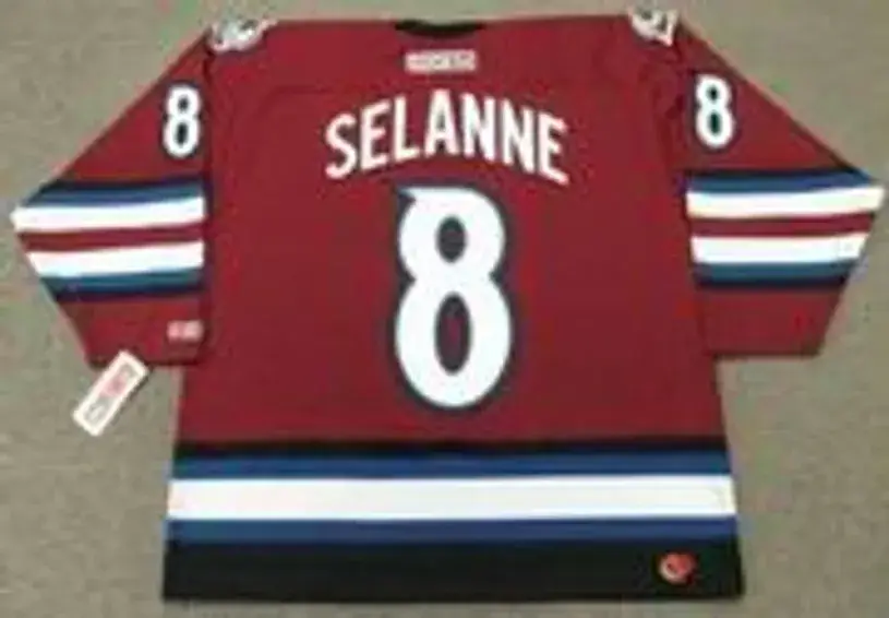 TEEMU SELANNE Colorado Avalanche 2003 CCM Throwback Alternate NHL Hockey Jersey 