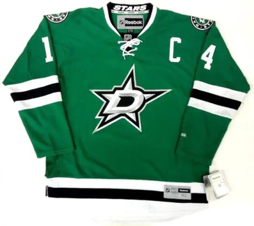JAMIE BENN Dallas Stars 2015 REEBOK Throwback Home NHL Hockey Jersey