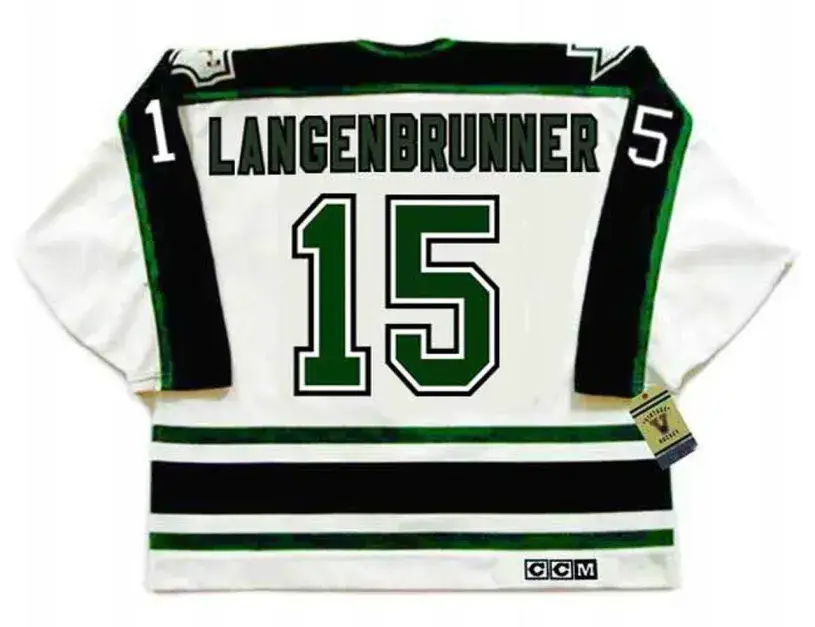JAMIE LANGENBRUNNER Dallas Stars 1997 Home CCM Throwback NHL Hockey Jersey 