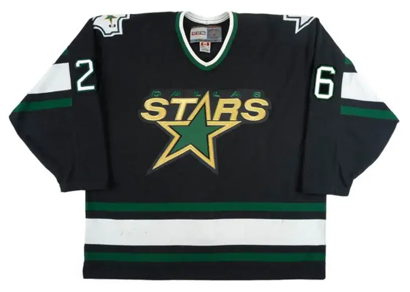 JERE LEHTINEN Dallas Stars 1997 Away CCM Throwback NHL Hockey Jersey