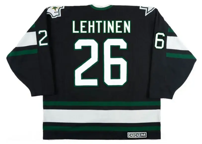 JERE LEHTINEN Dallas Stars 1997 Away CCM Throwback NHL Hockey Jersey 