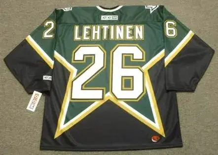 JERE LEHTINEN Dallas Stars 1999 CCM Throwback NHL Jersey 