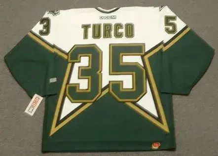 MARTY TURCO Dallas Stars 2003 CCM Throwback Home NHL Jersey 