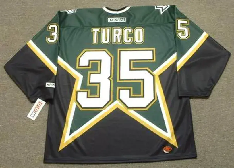 MARTY TURCO Dallas Stars 2003 CCM Throwback NHL Hockey Jersey 