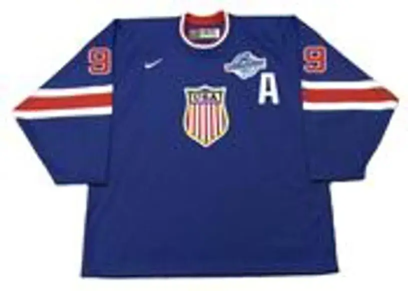MIKE MODANO 2004 “World Cup” USA Nike Throwback Hockey Jersey 