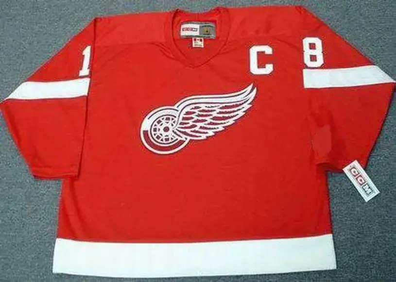 DANNY GARE Detroit Red Wings 1985 Away CCM Throwback NHL Hockey Jersey