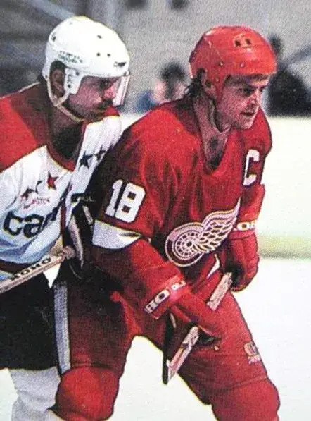 DANNY GARE Detroit Red Wings 1985 Away CCM Throwback NHL Hockey Jersey 