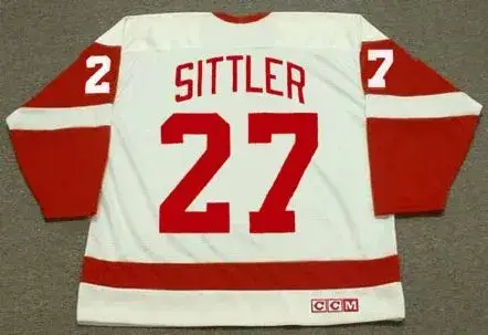 DARRYL SITTLER Detroit Red Wings 1984 CCM Vintage Throwback NHL Hockey Jersey 
