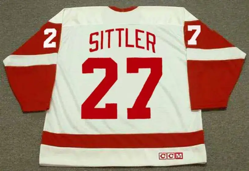 DARRYL SITTLER Detroit Red Wings 1984 CCM Vintage Throwback NHL Hockey Jersey 