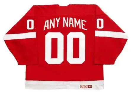 DETROIT RED WINGS 1990’s CCM Throwback Jersey Customized “Any Name & Number(s)” 