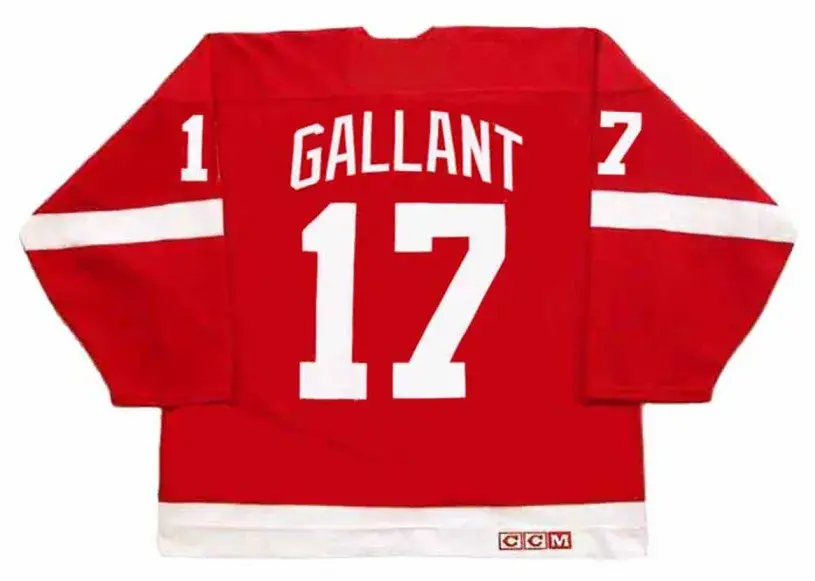 GERARD GALLANT Detroit Red Wings 1988 Away CCM Throwback NHL Hockey Jersey 
