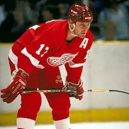 GERARD GALLANT Detroit Red Wings 1988 Away CCM Throwback NHL Hockey Jersey 
