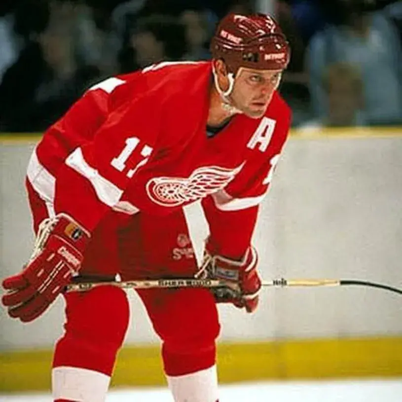 GERARD GALLANT Detroit Red Wings 1988 Away CCM Throwback NHL Hockey Jersey 