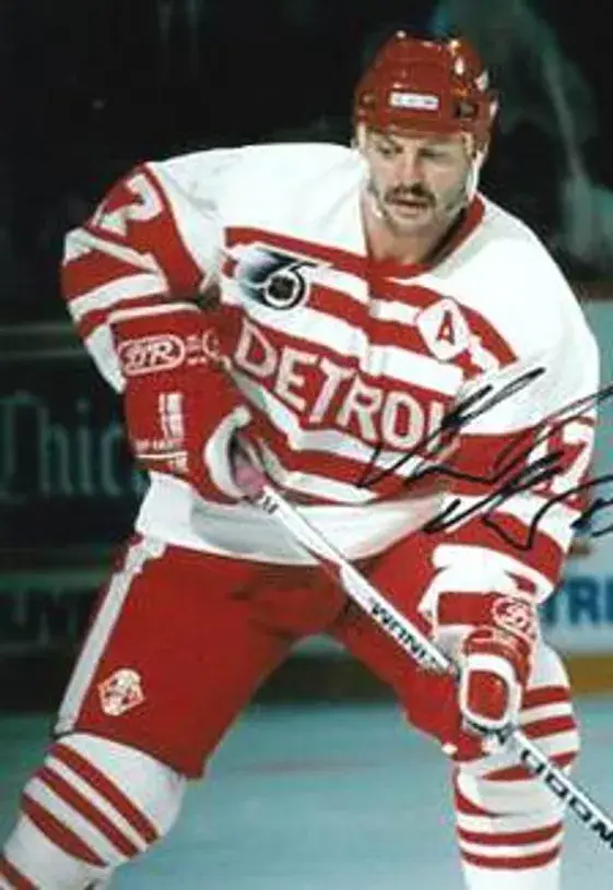GERARD GALLANT Detroit Red Wings 1992 CCM Vintage Throwback Jersey 