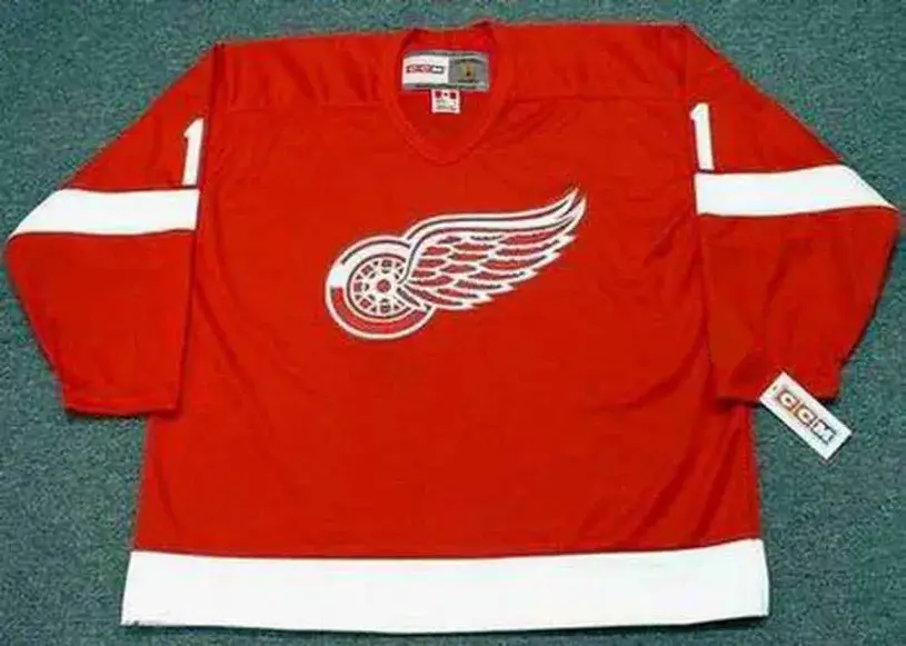 GLENN HALL Detroit Red Wings 1950’s Home CCM Throwback NHL Hockey Jersey