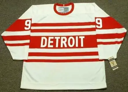 GORDIE HOWE Detroit Red Wings 1940’s CCM Vintage Throwback Hockey Jersey