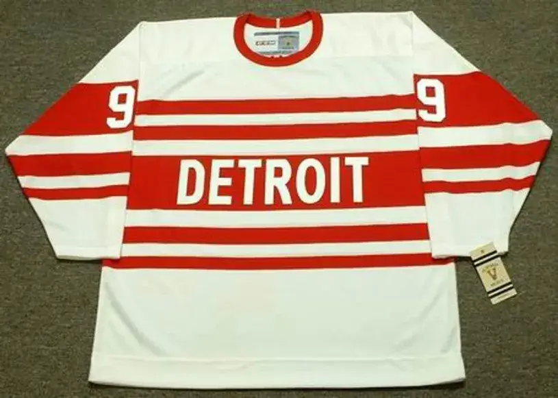 GORDIE HOWE Detroit Red Wings 1940’s CCM Vintage Throwback Hockey Jersey