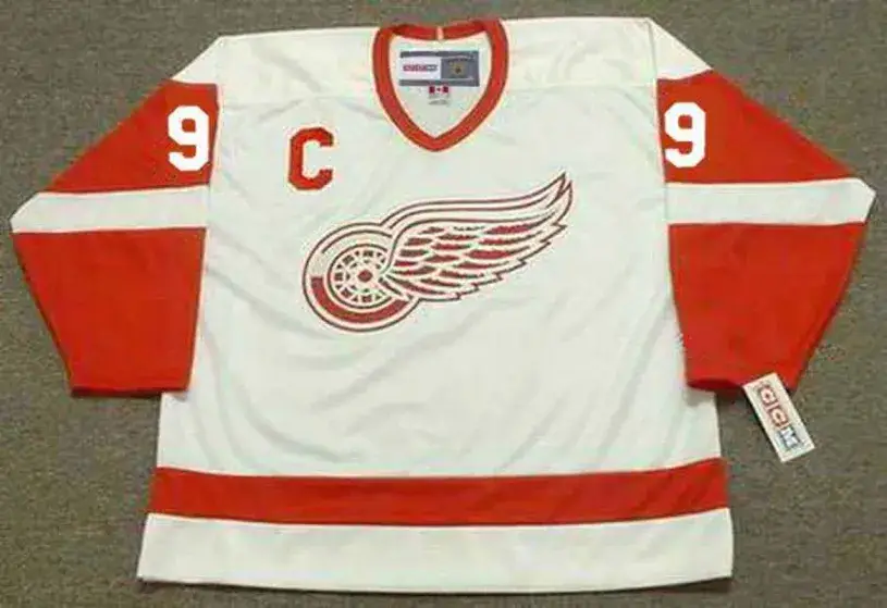 GORDIE HOWE Detroit Red Wings 1962 Away CCM Throwback NHL Hockey Jersey