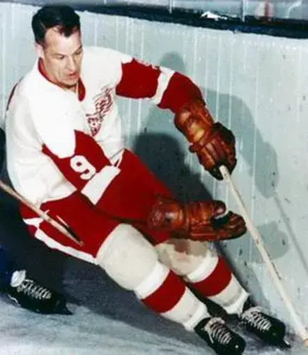 GORDIE HOWE Detroit Red Wings 1962 Away CCM Throwback NHL Hockey Jersey 