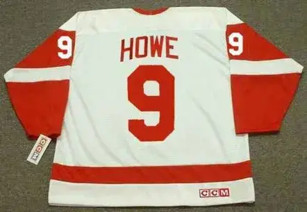 GORDIE HOWE Detroit Red Wings 1962 Away CCM Throwback NHL Hockey Jersey 