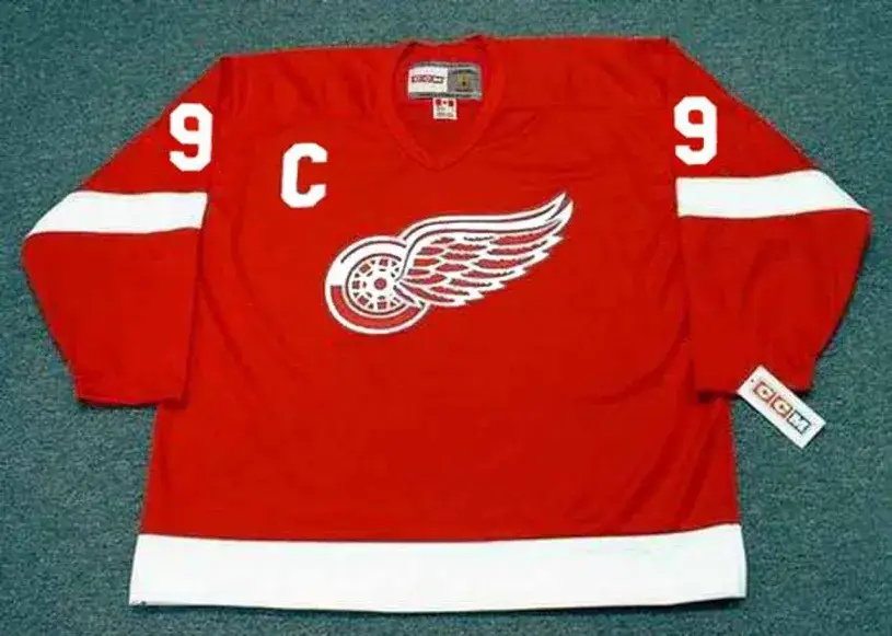 GORDIE HOWE Detroit Red Wings 1962 Home CCM Throwback NHL Hockey Jersey