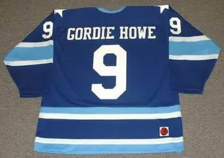 GORDIE HOWE Houston Aeros 1974 WHA Throwback Hockey Jersey 