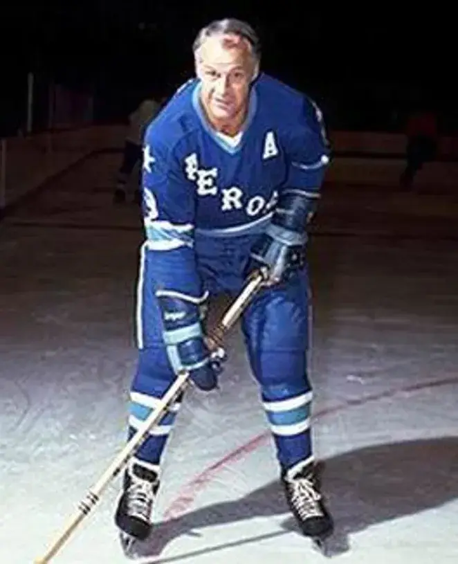 GORDIE HOWE Houston Aeros 1974 WHA Throwback Hockey Jersey 