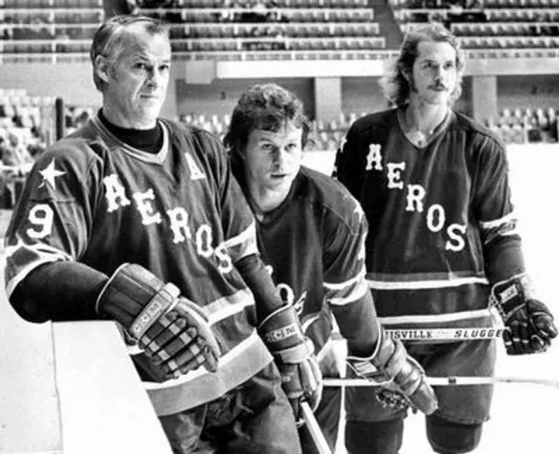 GORDIE HOWE Houston Aeros 1974 WHA Throwback Hockey Jersey 