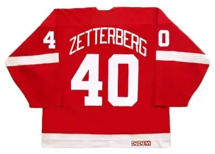 HENRIK ZETTERBERG Detroit Red Wings 2002 Away CCM Throwback NHL Hockey Jersey 