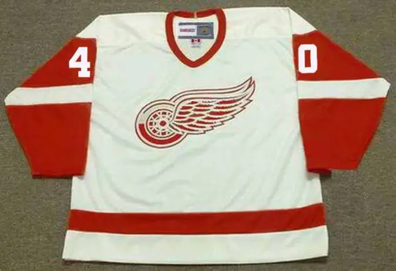 HENRIK ZETTERBERG Detroit Red Wings 2002 Home CCM Throwback NHL Hockey Jersey